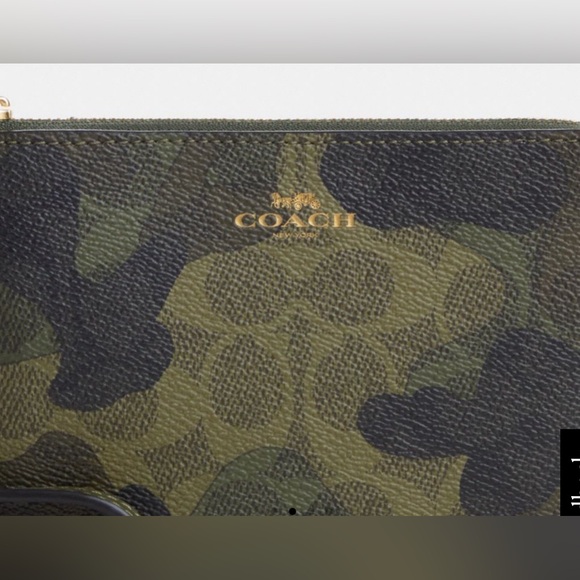 Coach Zip Sig Camo Wristlet - Picture 2 of 7
